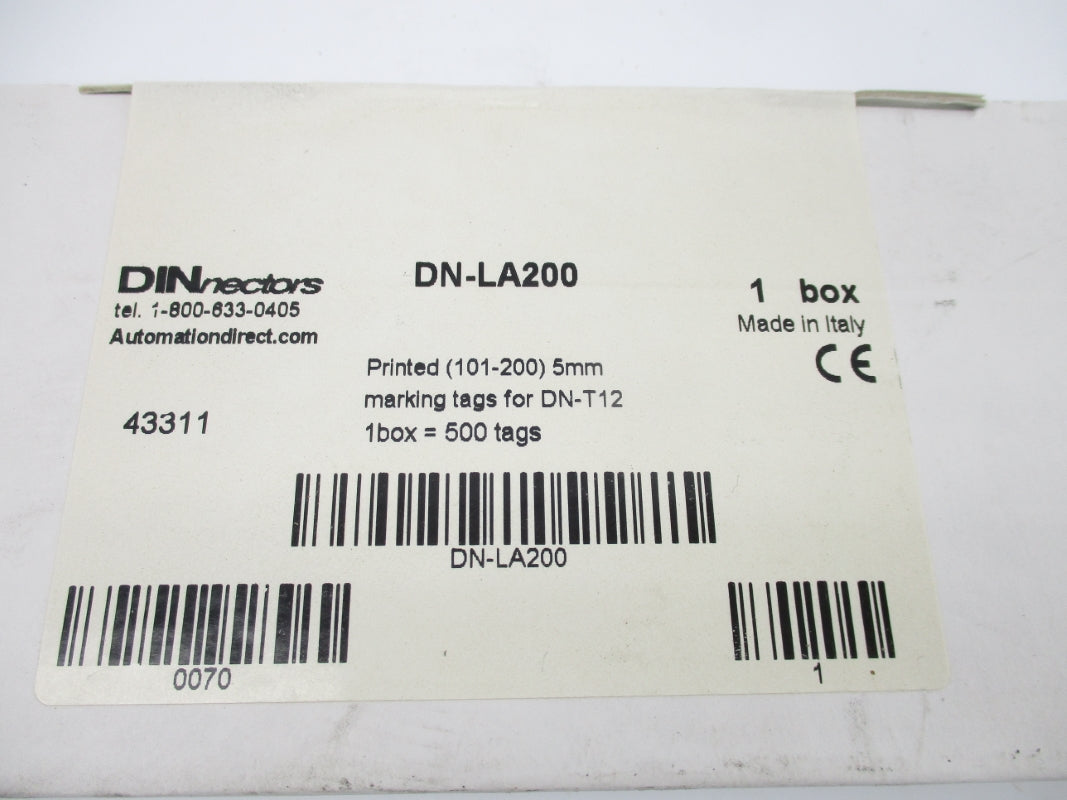 DINNECTORS DN-LA200 (PKG OF 500) NSFS