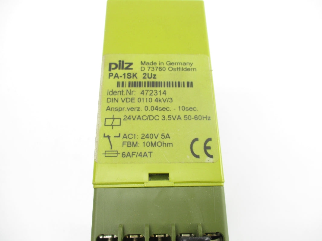PILZ PA-1SK2UZ 472314 240VAC 5A 0.04-10S NSMP