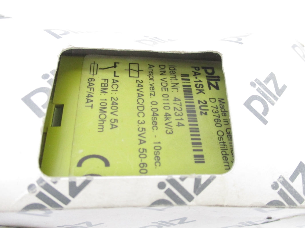 PILZ PA-1SK2UZ 472314 240VAC 5A 0.04-10S NSMP