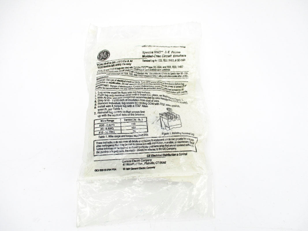GENERAL ELECTRIC TCAL18 150A (PKG OF 3) NSMP