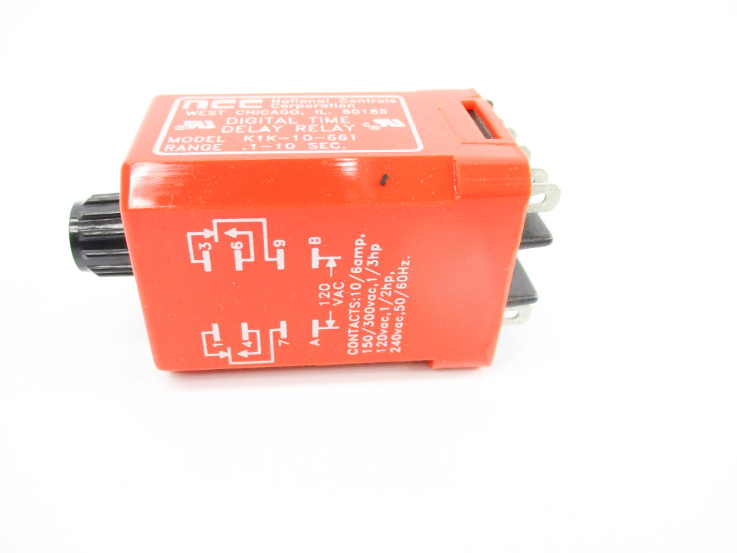 NCC K1K-10-661 150/300VAC 6-10A .1-10S UNMP