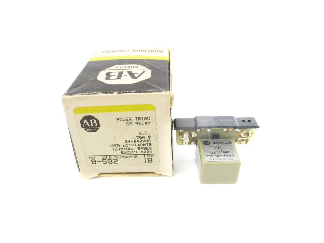 ALLEN BRADLEY 8-592 SER. B 24-240VAC .75A (BK/YL) NSMP