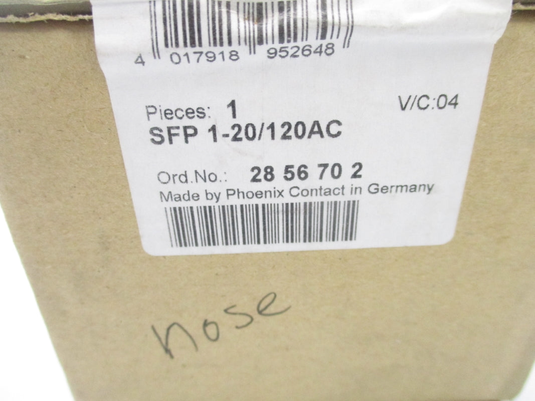 PHOENIX CONTACT SFP1-20/120AC 2856702 120V 20A NSFS