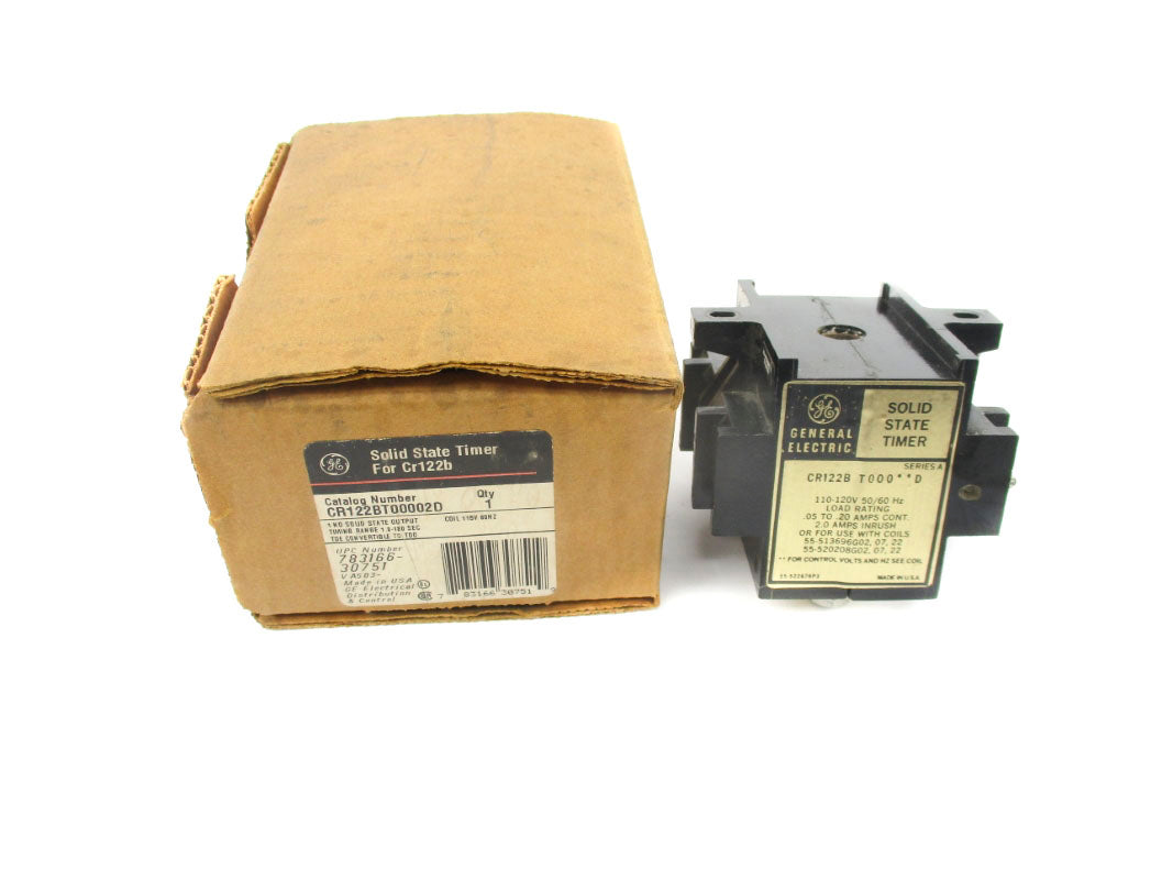 GENERAL ELECTRIC CR122BT00002D SER. A 110/120V 2.0A 1.8-180S  NSMP