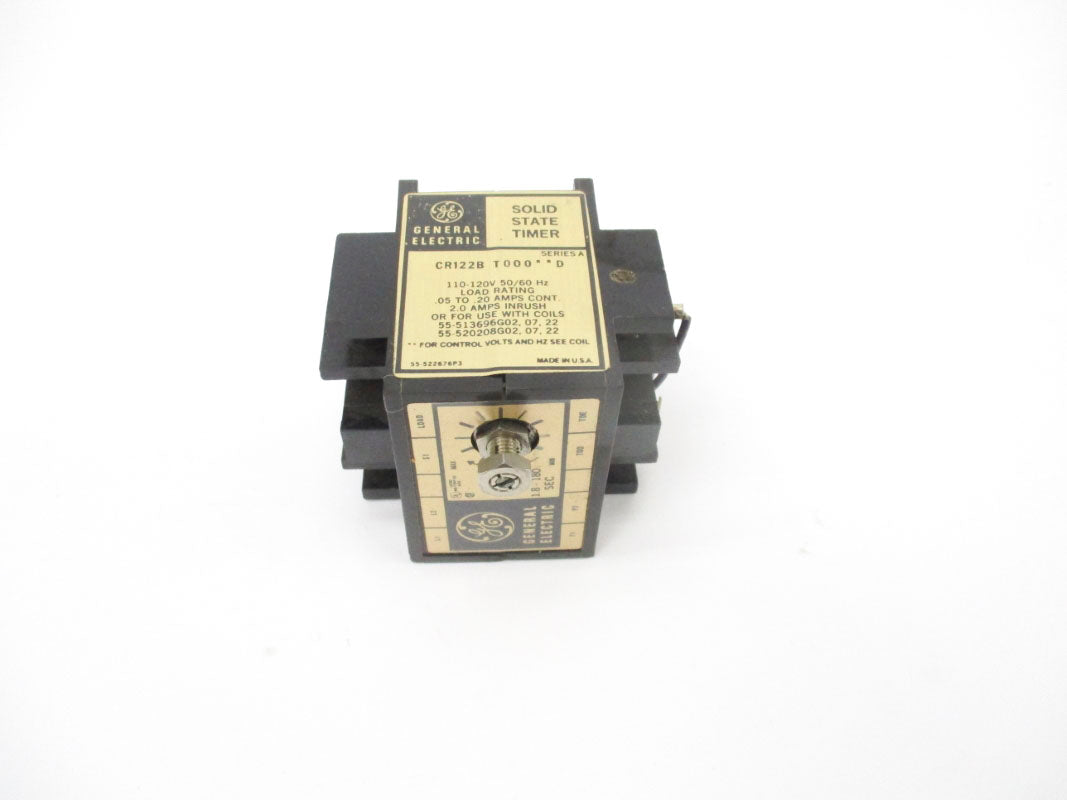 GENERAL ELECTRIC CR122BT00002D SER. A 110/120V 2.0A 1.8-180S  NSMP