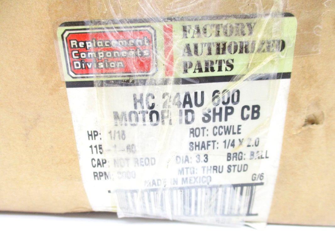 FACTORY AUTHORIZED PARTS HC24AU600 115V 1.9A NSMP
