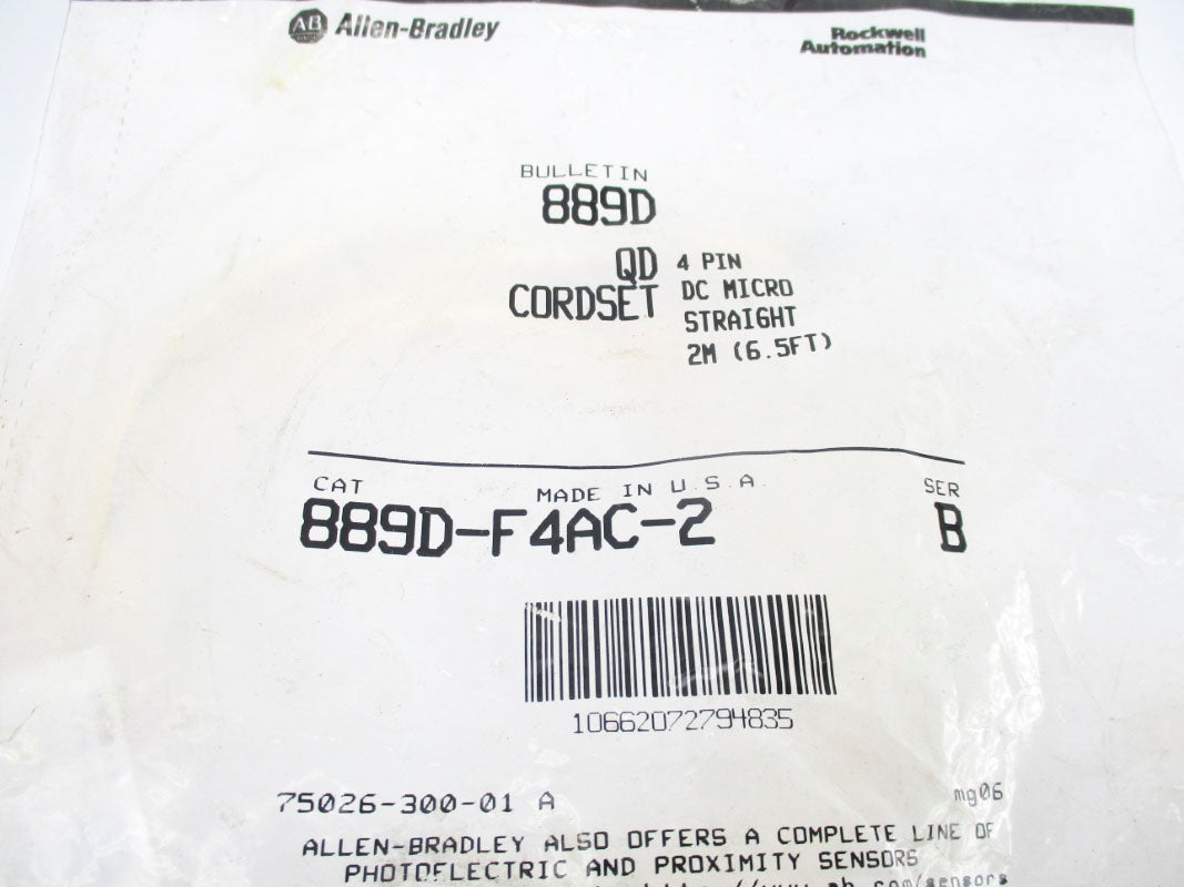 ALLEN BRADLEY 889D-F4AC-2 SER. B (AS PICTURED) NSMP