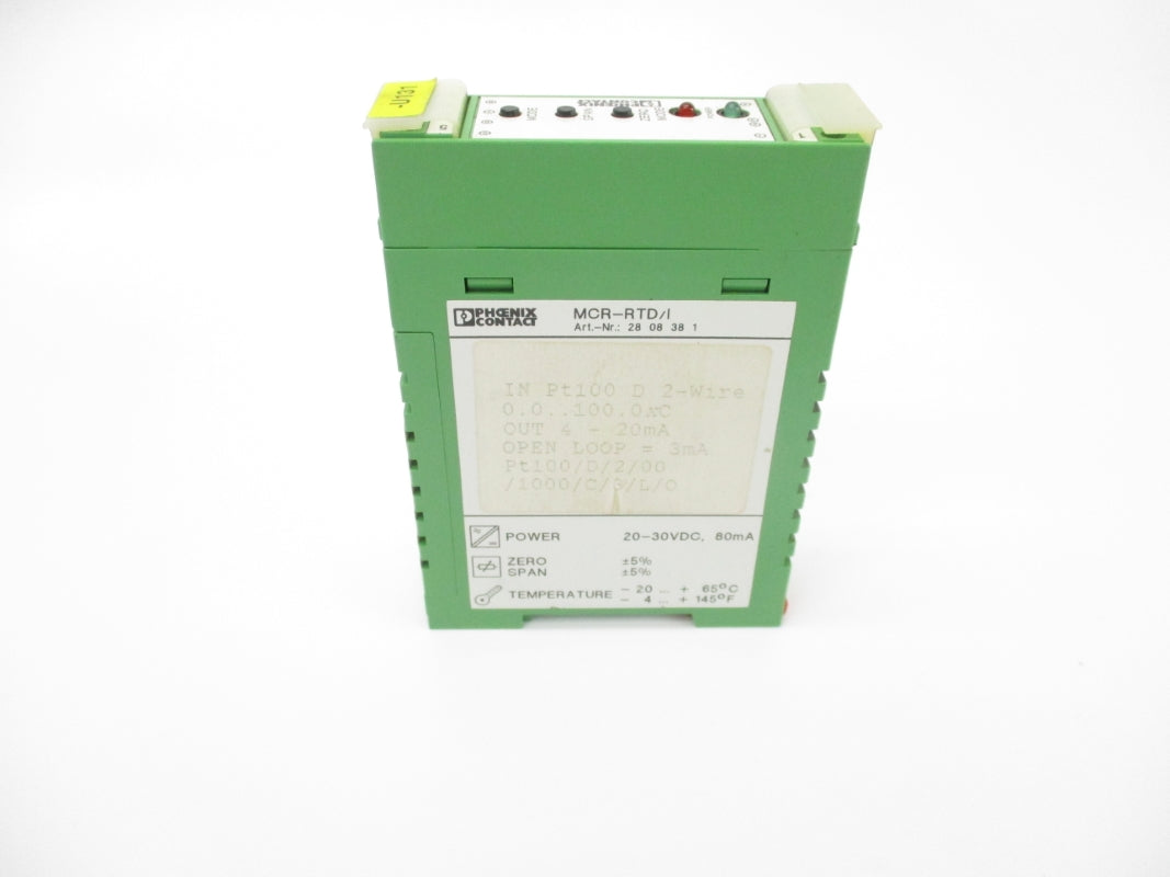 PHOENIX CONTACT MCR-RTD/I 2808381 20-30VDC UNMP