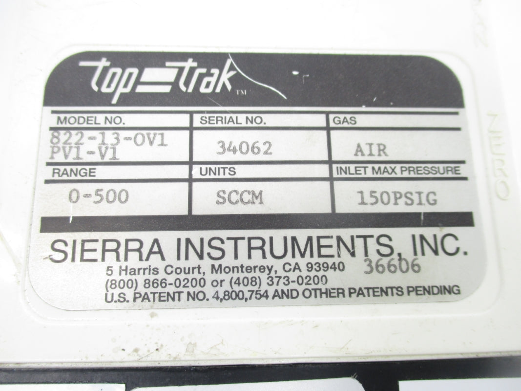 SIERRA INSTRUMENTS  822-13-0V1PV1-V1 150PSI 0-500 NSNP