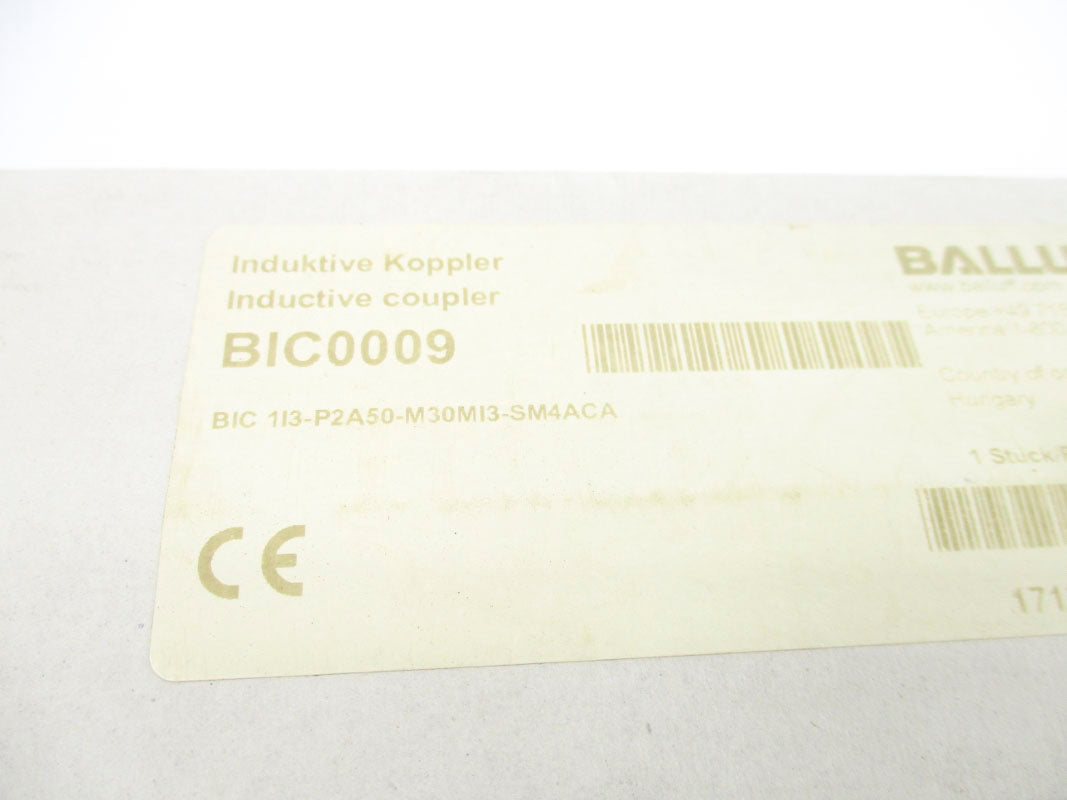 BALLUFF BIC1I3-P2A50-M30MI3-SM4ACA BIC0009 NSFS