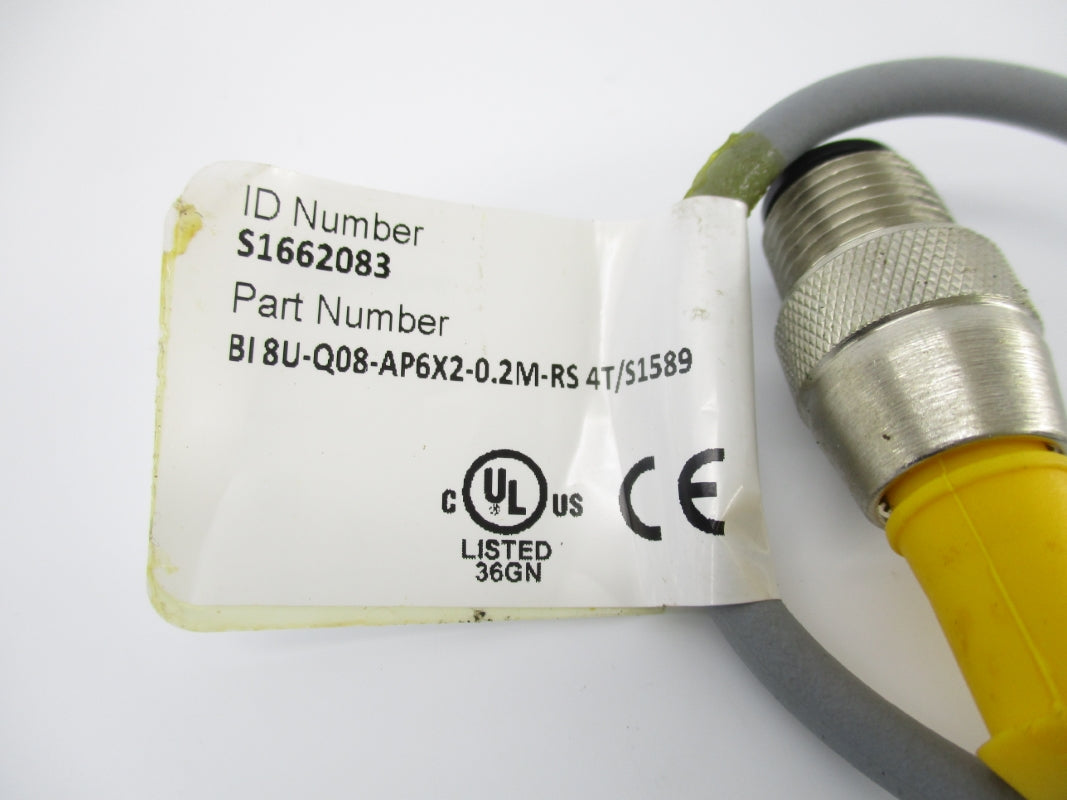 TURCK BI8U-Q08-AP6X2-0.2M-RS4T/S1589 S1662083 10-30VDC NSNP