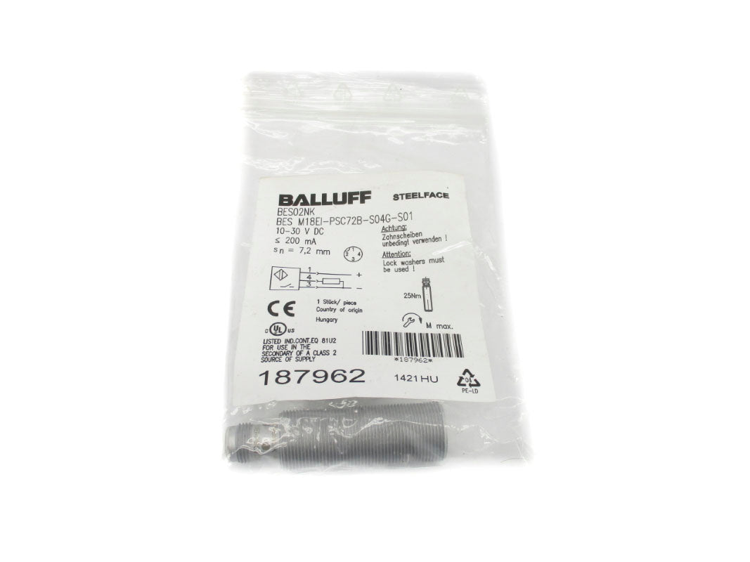 BALLUFF BESM18EI-PSC72B-S04G-S01 BES92NK 10-30VDC NSMP