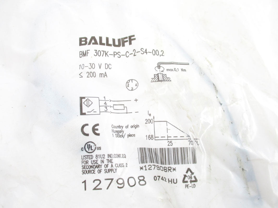 BALLUFF BMF307K-PS-C-2-S4-00,2 10-30VDC NSMP
