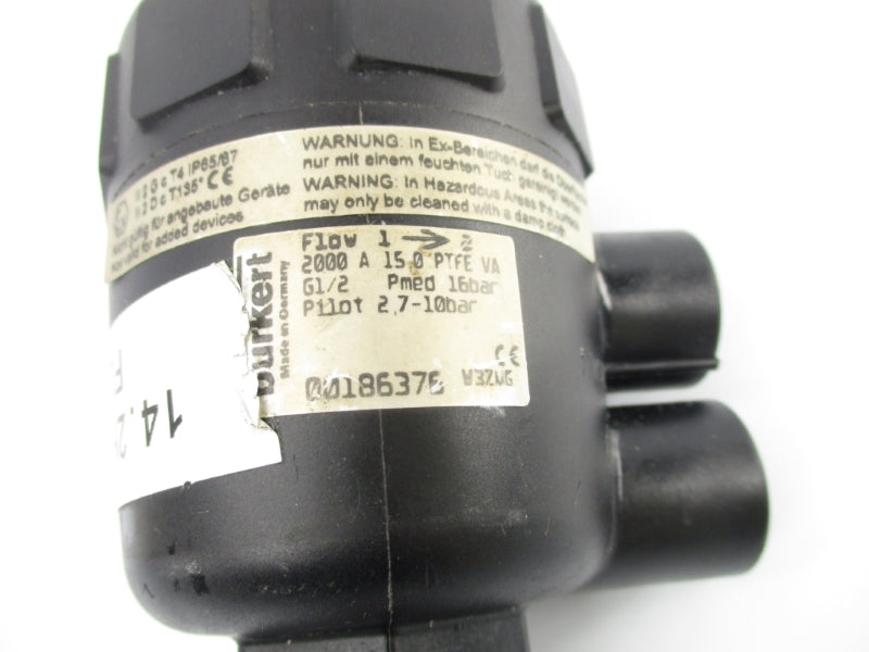 BURKERT 2000A15,0PTFEVAG1/2 00186376 UNMP
