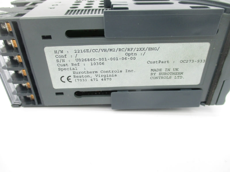 EUROTHERM 2216E/CC/VH/M2/RC/RF/2XX/ENG 100-240VAC 2A NSNP