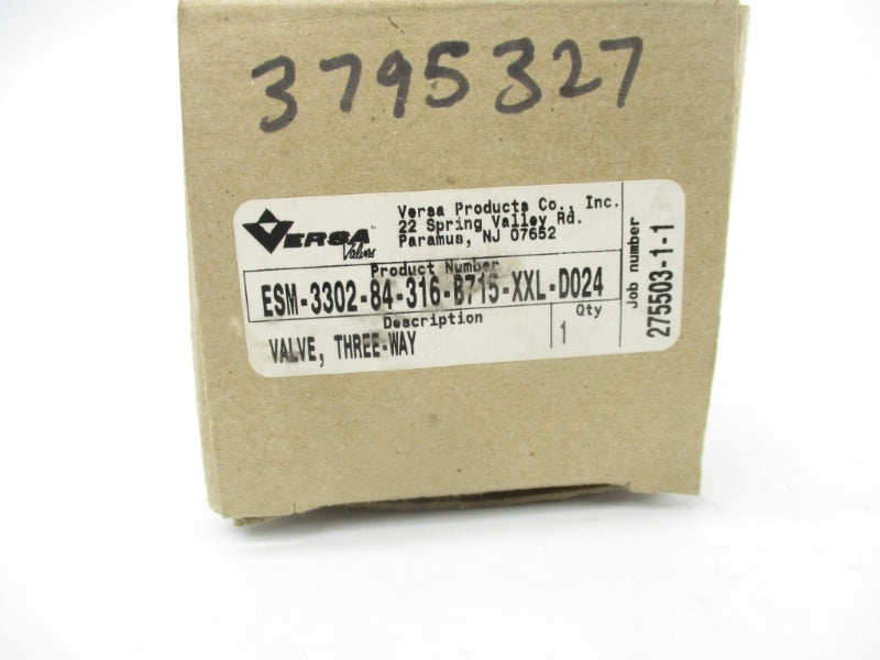 VERSA ESM-3302-84-316-B715-XXL-D024 24VDC 100PSI NSMP