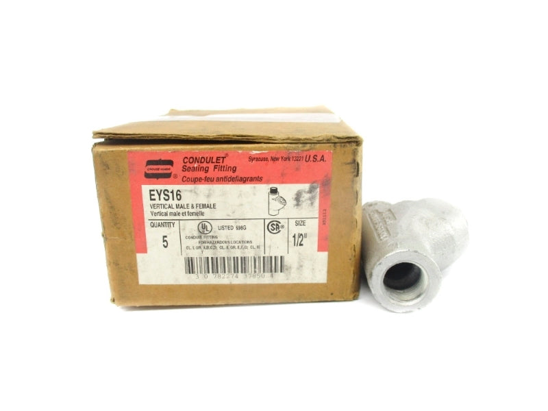 CROUSE HINDS EYS16 1/2" (PKG OF 5) NSMP
