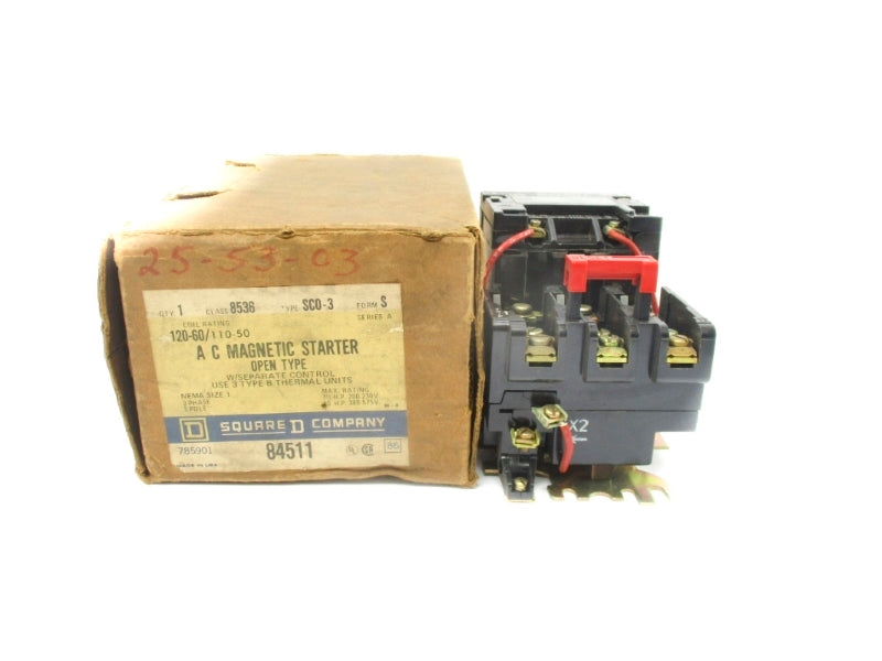 SQUARE D 8536SCO3S SER. A 110/120V NSMP