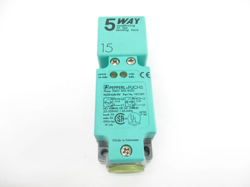 PEPPERL+FUCHS NJ15+U4+W Y85589 20-253VAC 5A NSNP