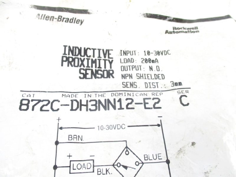 ALLEN BRADLEY 872C-DH3NN12-E2 SER. C 10-30VDC NSMP