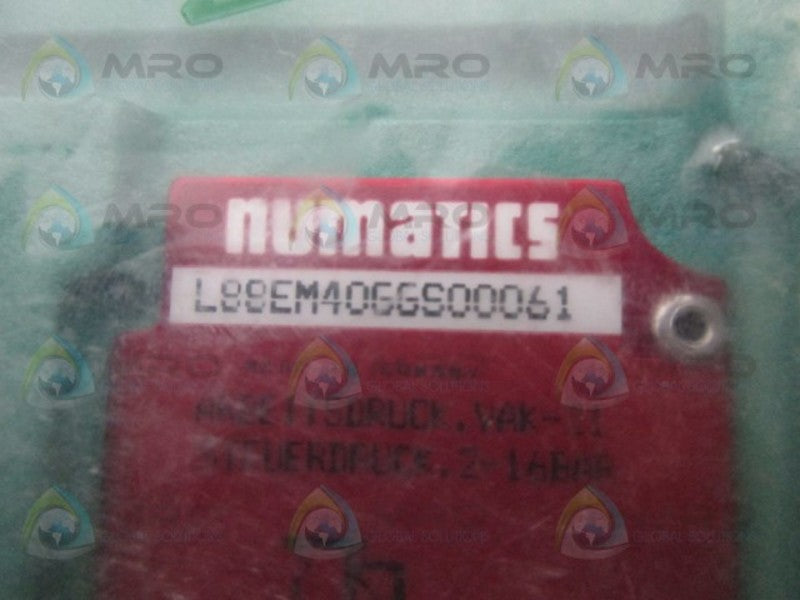 NUMATICS L88EM40GGS00061 PNEUMATIC VALVE *NEW IN FACTORY BAG*