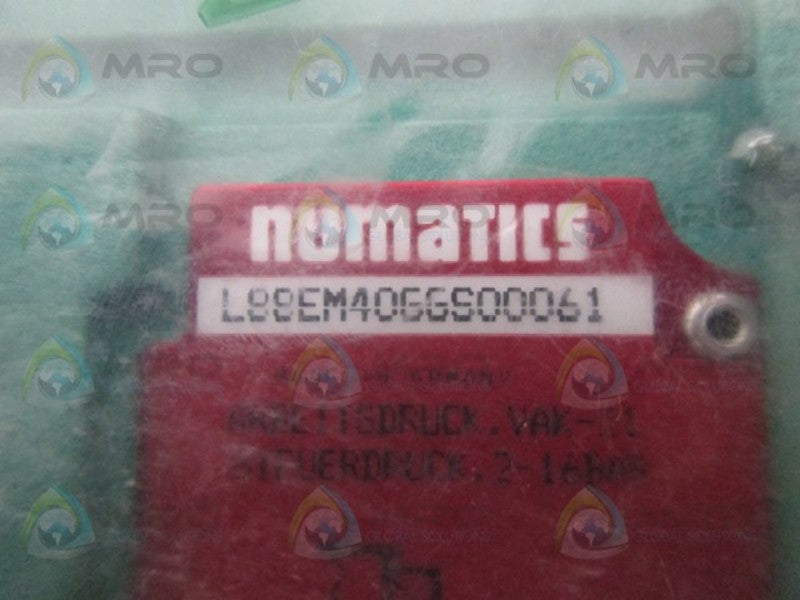 NUMATICS L88EM40GGS00061 PNEUMATIC VALVE *NEW IN FACTORY BAG*