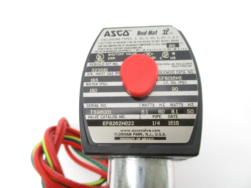 ASCO EF8262H022 110/120V 185PSI 1/4" NSNP