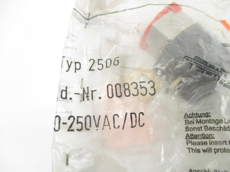 CONNECTOR 008353 2506 250VAC/DC NSMP