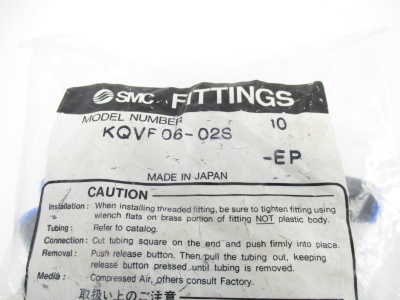 SMC KQVF06-02S (PKG OF 10) NSMP