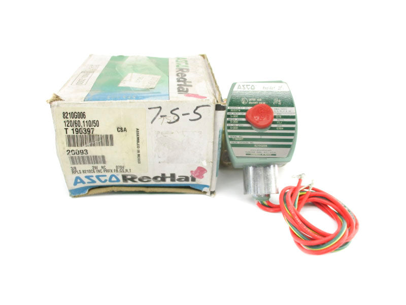 ASCO 8210G006 110/120V 5-300PSI 3/8" NSMP