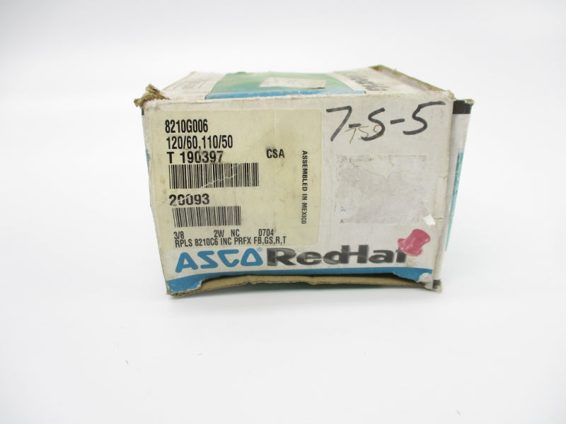 ASCO 8210G006 110/120V 5-300PSI 3/8" NSMP
