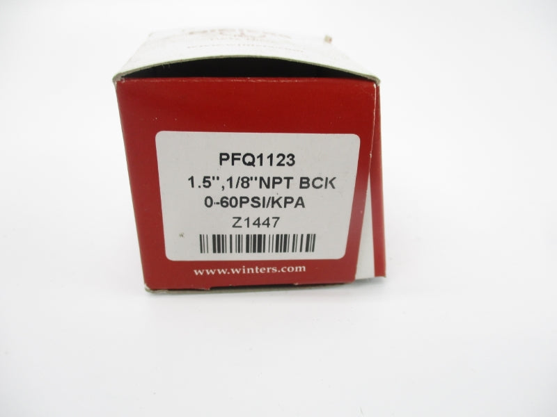 WINTERS PFQ1123 0-60PSI 1/8" NSMP