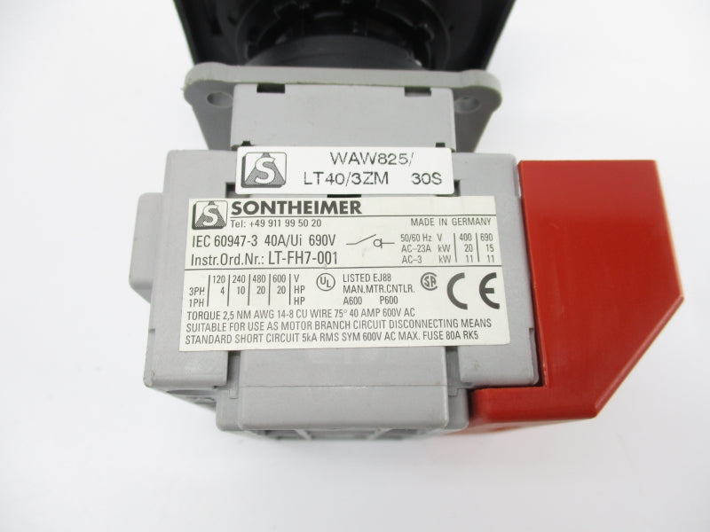 SONTHEIMER WAW825/LT40/3ZM 690V 40A NSNP