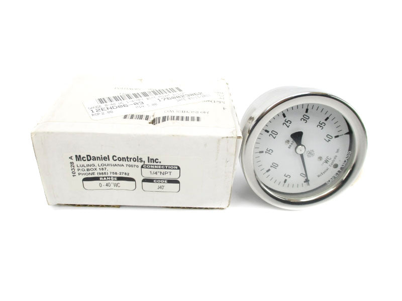 MCDANIEL CONTROLS J40 0-40 1/4" NSMP