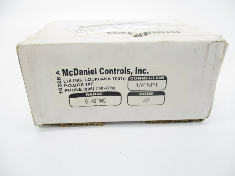 MCDANIEL CONTROLS J40 0-40 1/4" NSMP