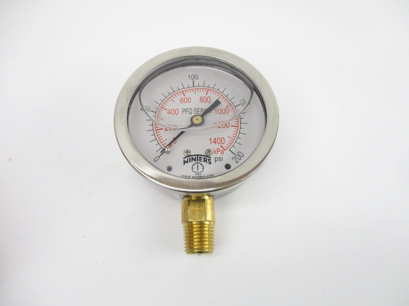 WINTERS PFQ806 0-200PSI 2.5" NSMP