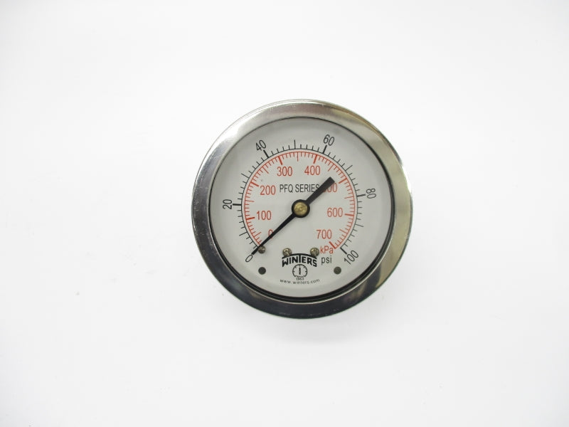 WINTERS PFQ904 0-100PSI 1/4" NSMP