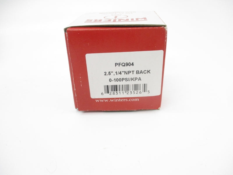 WINTERS PFQ904 0-100PSI 1/4" NSMP