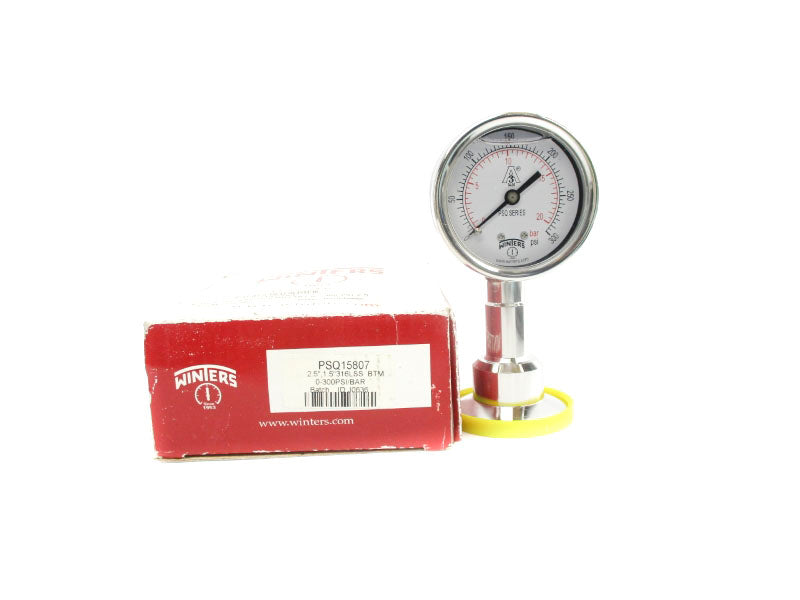 WINTERS PSQ15807 0-300PSI 2.5" NSMP