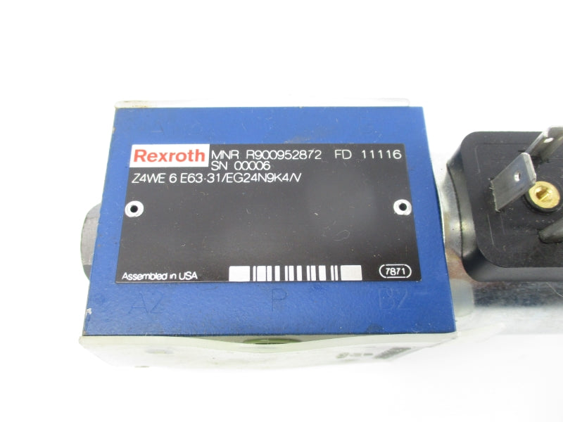 REXROTH Z4WE6E63-31/EG24N9K4/V R900952872 24VDC 1.25A UNMP