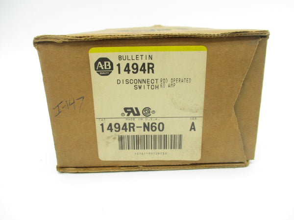 ALLEN BRADLEY 1494R-N60 SER. A 460V 60A (BR/YL) NSMP