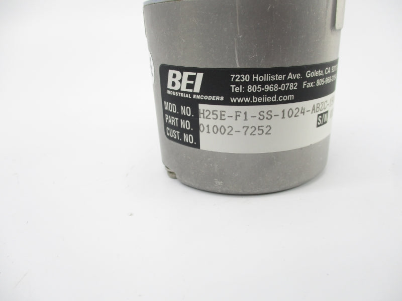 BEI H25E-F1-SS-1024-ABZC-15V/V-SM12 01002-7252 5-15VDC NSNP