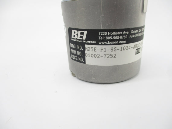 BEI H25E-F1-SS-1024-ABZC-15V/V-SM12 01002-7252 5-15VDC NSNP