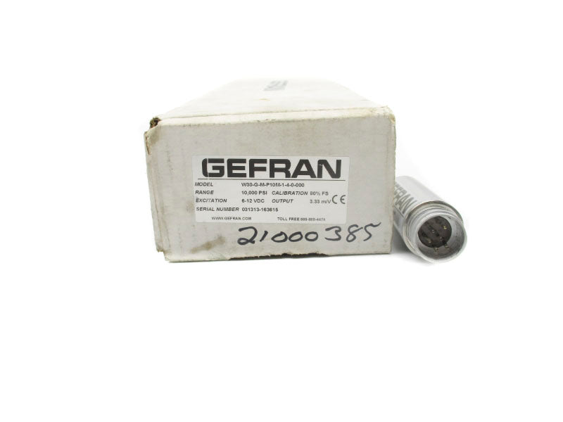 GEFRAN W30-G-M-P10M-1-4-0-000 6-12VDC 10,000PSI NSMP