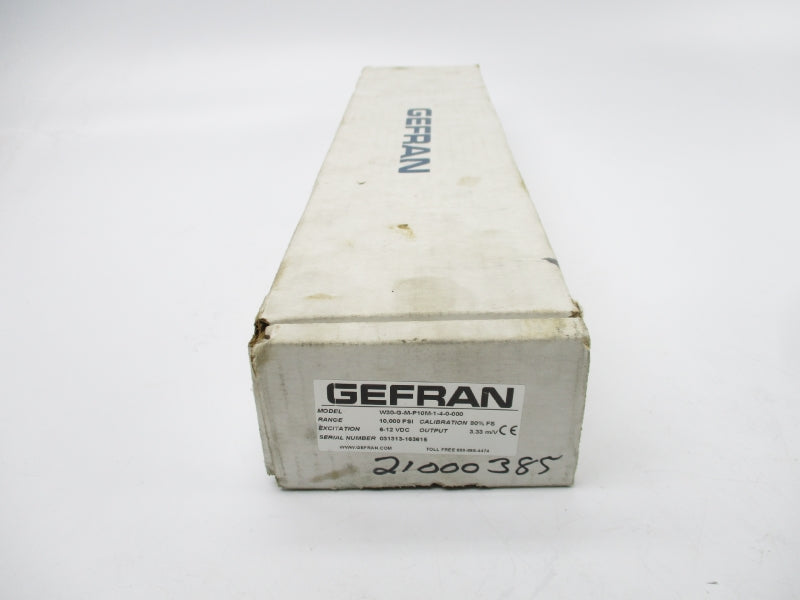 GEFRAN W30-G-M-P10M-1-4-0-000 6-12VDC 10,000PSI NSMP