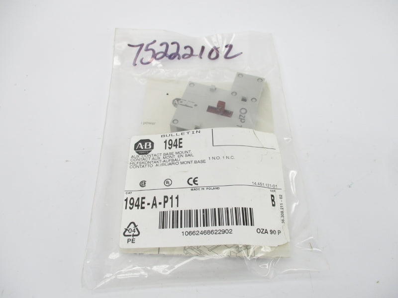 INDUSTRIAL SPARE PART 194E-A-P11 SER. B 600VAC 10A NSMP