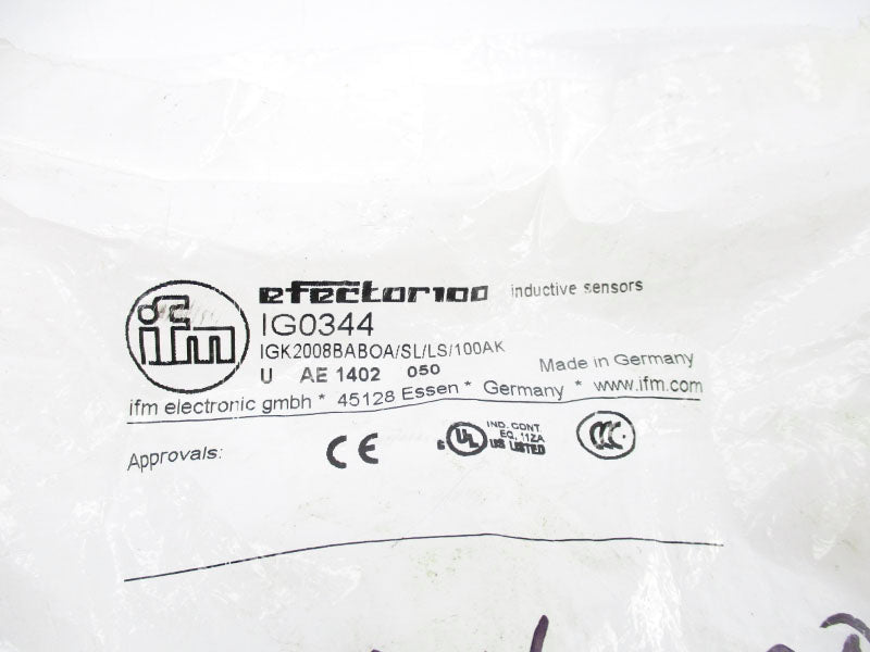 IFM EFECTOR IGK2008BABOA/SL/LS/100AK IG0344 NSMP