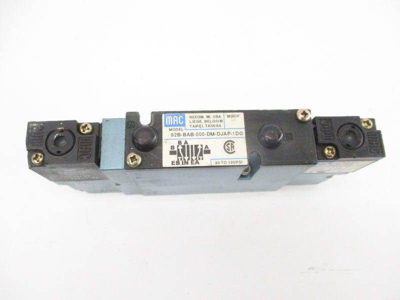 MAC 92B-BAB-000-DM-DJAP-1DG 110-120V 20-120PSI UNMP