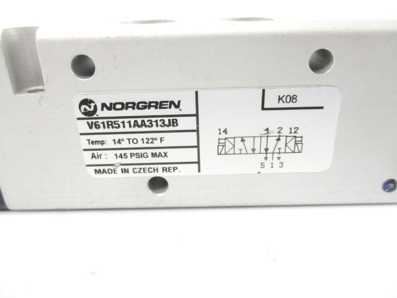 NORGREN V61R511AA313JB 24VDC 0.08A 145PSI NSNP