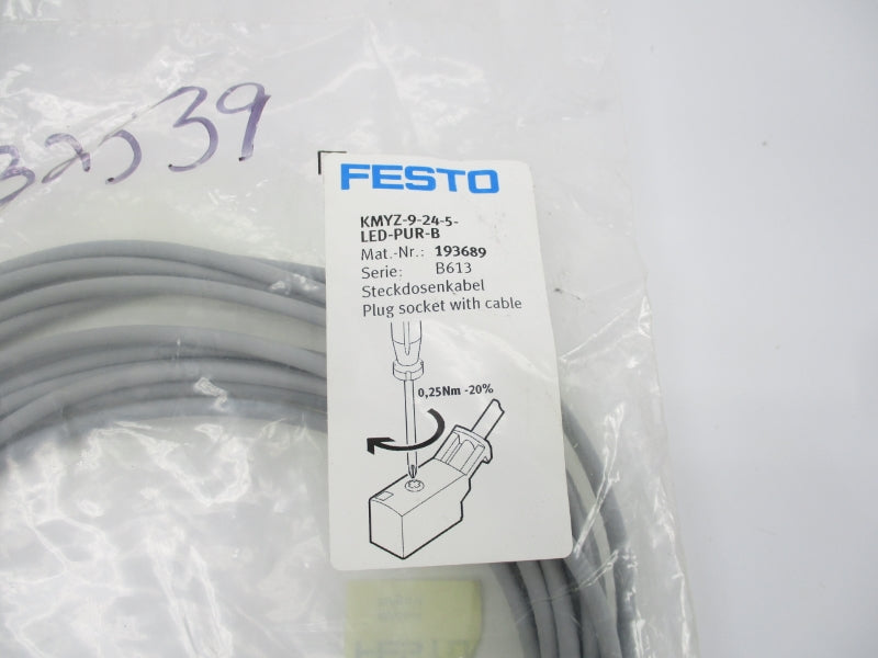 FESTO KMYZ-9-24-5-LED-PUR-B 193689 SER. B613 NSMP